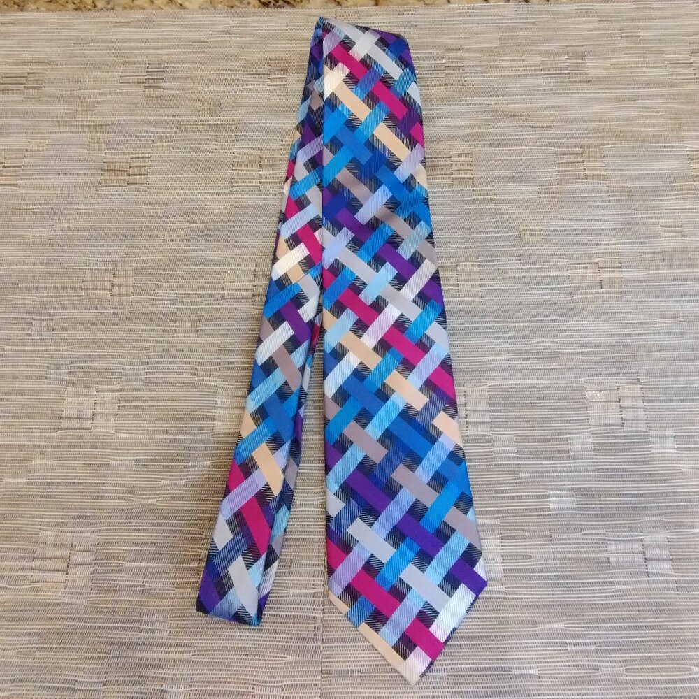 Duchamp London Multi Color Silk Tie